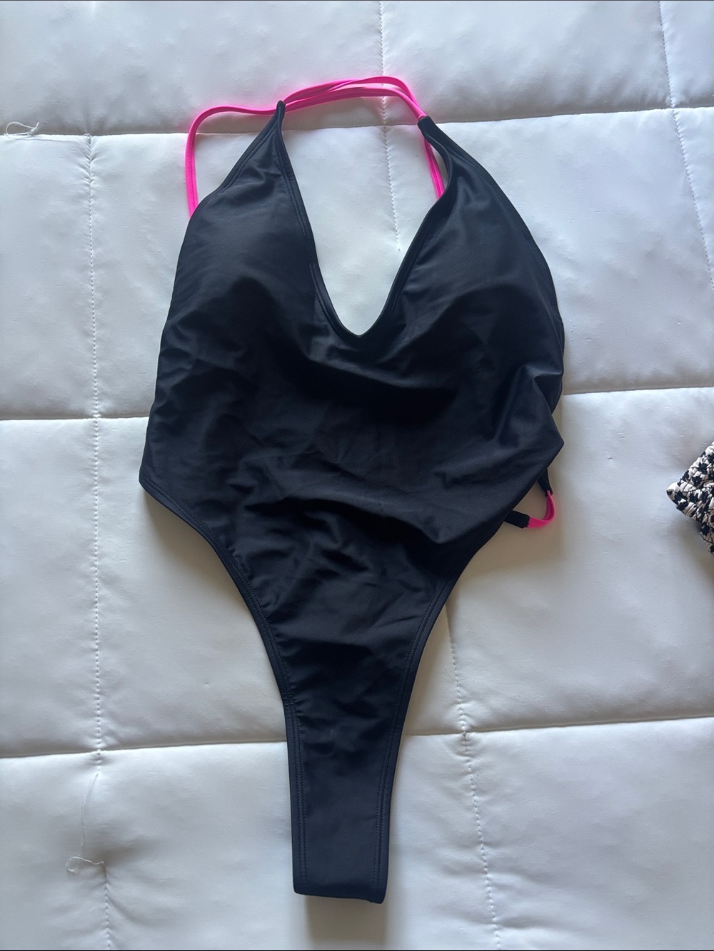 High cut thong bathing suit